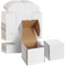 EYMPEU 20 Cardboard Boxes 6X6X6 Inch (15.3X15.3X15.3cm) White Shipping Box, Kraft Corrugated Small Mailing Boxes