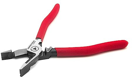 VAMPLIERS 21,6 cm Scherzange, Elektriker-Seitenschneidzange, Schraubenausdreher-Backen, Crimpzange und Scherklingen. Einfaches Schneiden von PVC-isolierten 3-adrigen Kabeln, Kupferdraht, weichen