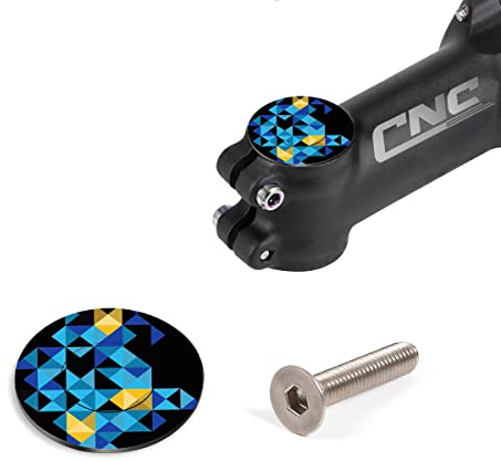 Chooee Fahrrad Vorbau Steuersatz Kappe MTB Aluminium Jigsaw Headset Cap mit Schrauben für Road Bikes MTB 1 1/8 Vorbauten und Gabeln