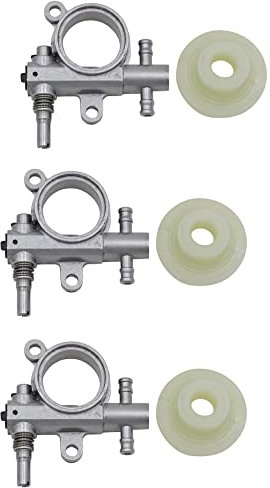 3Set 2500/3800 Motosega Ricambi Pompa Olio Motosega Drive Fit per motosega 25CC/38CC