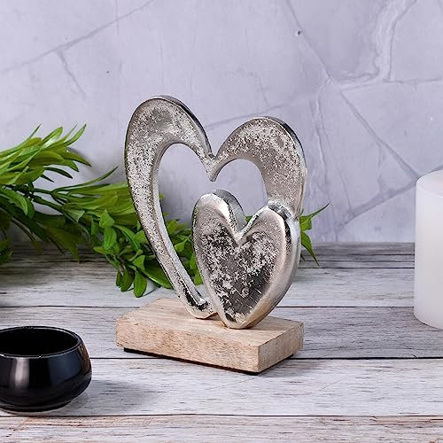 Marrakesch Orient & Mediterran Interior Love Dekoaufsteller Dekoobjekt Silber Amour -14-