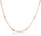 Made by Nami Minimalistische Halsketten Damen • Dezente Edelstahl Halskette mit starkem Karabiner-Verschluss • Choker-Kette Frauen & Mädchen • Filigrane Gliederkette • Geschenk für Sie (Pipes Rosé)