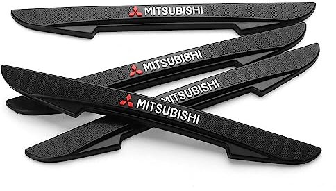 AZIZAT 4 stücke Gummi Auto Tür Kantenschutz Aufkleber Anti Kollision Streifen Für Mitsubishi Lancer 9 10 Outlander 3 ASX L200 Pajero
