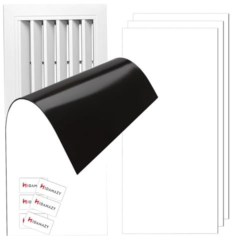 Cubiertas magnéticas de ventilación de suelo 30,5 x 12 cm, 3 Paquete Cubiertas de ventilación para el hogar, HVAC y aire acondicionado, para el hogar, piso, techo, Registros de aire estándar, Blancas