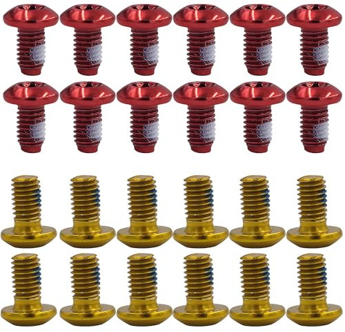 24 Pcs Bicycle Disc Brake Rotor Bolts & Screws - High-Strength Steel MTB Rotor Fasteners for Mountain Bikes, Compatible with Most Cycling Supplies (Durable & Reliable)