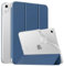 MoKo Coque pour iPad (A16) 11e Génération 11Pouces 2025, iPad 10e Gén 10,9 2022, Étui avec Coque Arrière en TPU Souple à Rabat avec Support Semi-Transparent Protecteur, Gris Bleu