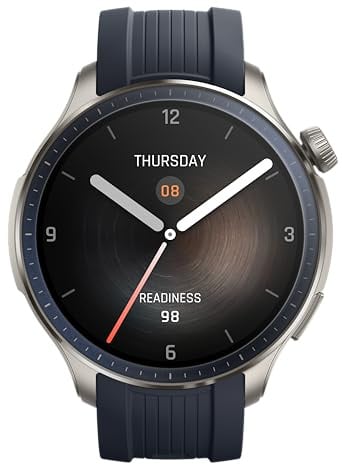 Amazfit Balance Smart Watch, NFC, AI Fitness Coach Tracker del sonno e della salute con misurazione della composizione corporea, GPS, Alexa, Bluetooth, Batteria di 14 giorni, Display AMOLED da 1,5