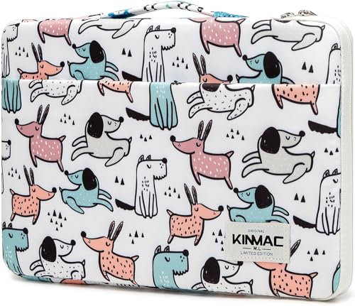 Kinmac 360 ° Kissen wasserdichte Laptoptasche Taschenhülle mit Griff Kompatibel mit MacBook Pro/Air 13 Zoll,iPad Pro 12,9 und 12 Zoll-13,3 Zoll Laptop (Cartoon)
