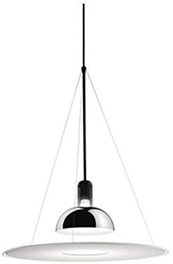 TaleTre Lámpara Creativa Platillo Volador En Forma De Metal Techo Colgante Estudio Bar Mostrador Suspensión Linterna Sola Cabeza E27 Edison Altura Ajustable Araña Restaurante Droplight Encantador (Col