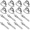 cimsfcor 8 Pcs Climbing Anchor Bolt Set, Expansion Nail Hanger with Steel Expansion Bolt, Climbing Bolt Hanger Anchor Hooks Set for Climbing Rappelling Rescue Hammock Installation