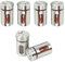 Gewürzgläser Rund, 6 Stück Kleine Gewürzdosen, Mini Gewürzstreuer Glas, 80ml Gewürzbehälter mit Edelstahl Deckel, Gewürz Organizer für Salz, Pfeffer, Gewürze, Aufbewahrung, Küchen Organizer