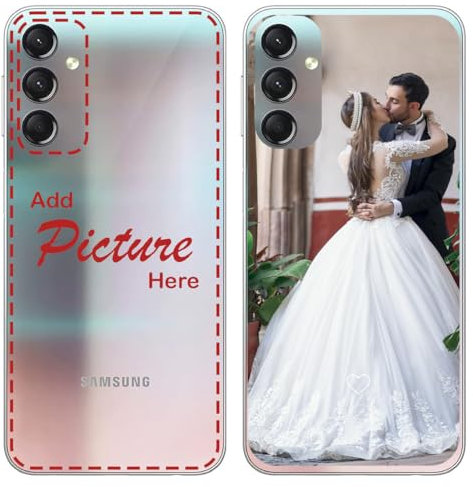 Handyhülle für das Samsung Galaxy A25 5G Hülle selbst gestalten Silikonhülle Dein Bild Motiv Design Personalisierte Schutzhülle Silikon Case eigenes Foto individuell Bedrucken erstellen