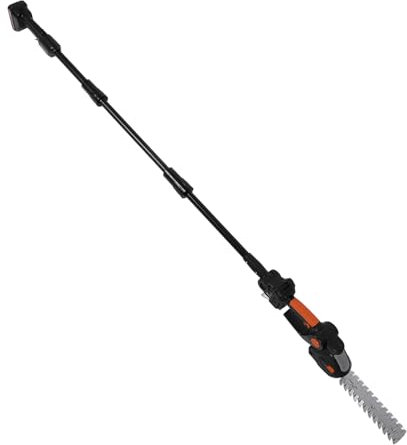 WOHPNLE Podadoras De Árboles Podadora De Mango Largo, Cortasetos Inalámbrico Extraíble con Poste De Extensión Diseño De Cabezal Ajustable Cortasetos De Poste hasta 1,8 M 18500r/Min(Enchufe Europeo)