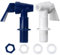 ANCLLO 4 Pcs Universal Water Dispenser Tap Replacement, Plastic Push Type Dispenser Faucets for Hot Cold Water Beer Wine Juice Bottle Bucket, Blue and White