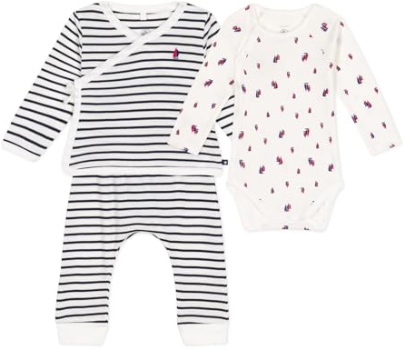 Petit Bateau Unisex Baby 3-teiliges Set