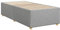 vidaXL Bettgestell, Bettrahmen mit Lattenrost, Polsterbett Bett für Schlafzimmer, Einzelbett Schlafzimmerbett, Hellgrau 90x200cm Stoff