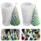 2 Pezzi Stampo In Silicone per Candela Albero di Natale Stampo In Silicone per Albero Di Natale 3D Stampo Candela Albero Di Natale 3D per Fare Candele, Artigianato, Sapone