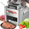 NEWTRY Kommerzielle Fleischschneidemaschine zum Schneiden, Zerteilen und Würfeln von Fleisch mit 5 mm Klingen,750 W, elektrische allesschneider für Küche Metzgereien und Restaurants