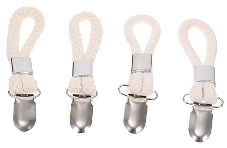DRESSOOS 4 Pz Porta asciugamani in corda di cotone ganci per asciugamani da bagno porta asciugamani da cucina cucine kitchen clip per bucato clip per ganci per asciugamani ferro da stiro