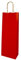 Florio Carta - Pacco da 25 Shopper di Carta per Bottiglie di Vino, Colore Rosso, Manico in Carta, Dimensioni 14x9x40cm, Disponibile in Vari Colori