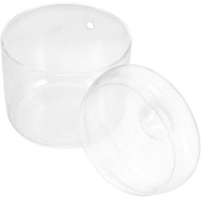 TOGEVAL Glas Terrarium Mit Deckel Transparentes Blumen Und Pflanzengefäß Für Mikro-landschaften Geeignet Für Moos Sukkulenten Und Dekoration Im Innenbereich