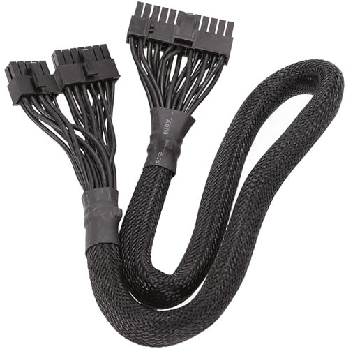 TwhqxjCN 14+10Pin To 24Pin Power Cable, High-Performance Cable For AX1500i/AX1200i, Modular Gaming PC Power Supply