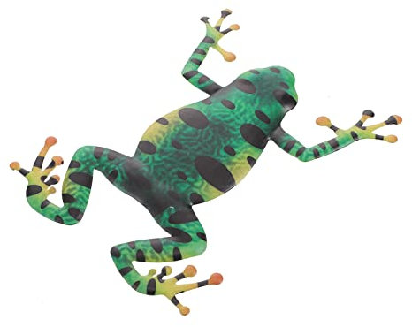 BCOATH Lebendige Froschstatue Eisen für Garten und Wanddekoration Langlebige Froschskulptur für und Außen Dekorative Tierfigur für Terrasse und Fenster