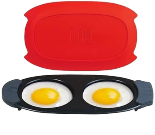 Cuiseur à œufs, micro-ondes à chaleur rapide pour le petit déjeuner, portable, sans désordre, parfait pour omelette
