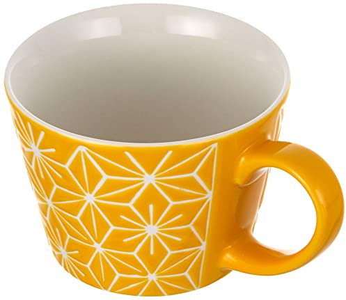 Excelsa Etnika Tazza Jumbo 415 ml, Porcellana, Giallo, 8 Centimeters cm