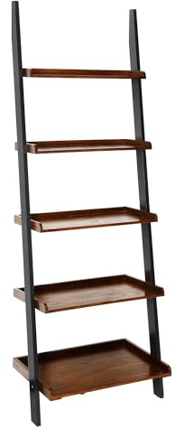 Convenience Concepts French Country - Escalera para estantería (Nogal Oscuro), Color Negro