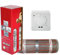 elektrische Fußbodenheizung FOXYMAT.SL RAPID (200 Watt pro m²) mit Thermostat QM-AG, 1.0 m² (0.5m x 2m)
