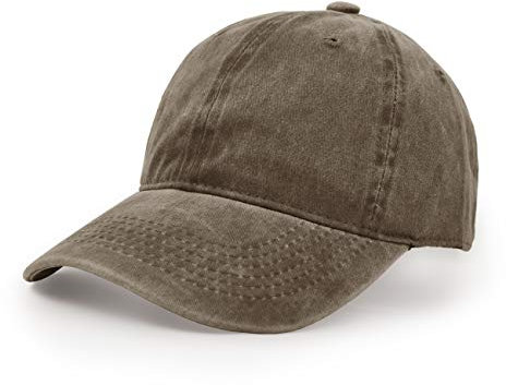 Baseballmütze, Waschbarer Stoff Baumwolle Verstellbarer Outdoor Sonnenhut Lässiger Unisex-Hip-Hop-Hut Hysteresenkappe Kaffee