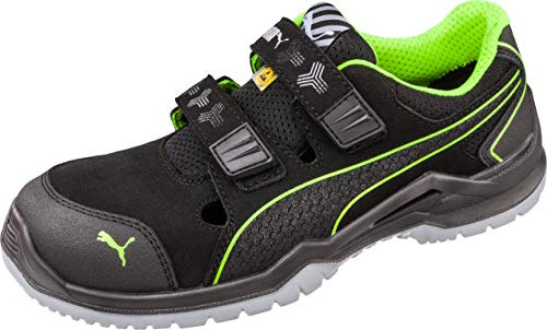 Puma ox644300 Sicherheitsschuhe ESD S1P Safety Neodyme Green Low 644300-47, Größe: 47, Schwarz, Grün, 1 Paar Argon Blue S3 SRC 55