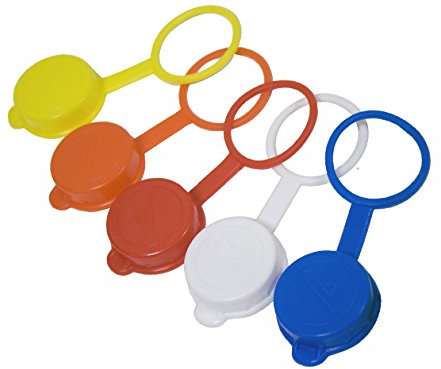 20 TAPPI PER BOTTIGLIE IN PLASTICA CON COLLARINO MISURA UNIVERSALE PER TUTTE LE BOTTIGLIE COLORI MISTI