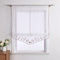 Yujiao Mao Voile Stickerei Bändchenrollo mit Tunnelzug Raffrollos 1er-Pack, Rot,B/H 100/140cm