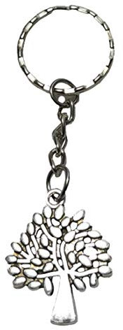 PUNTO CASA 12 Pezzi Portachiavi Ciondolo in Metallo Albero della Vita bomboniera