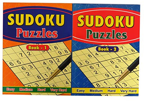 Large Sudoku Challenge Books - Book 1 and 2, Each 152 Pages