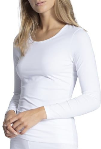 CALIDA Natural Comfort Langarmshirt Damen Weiss 36-38