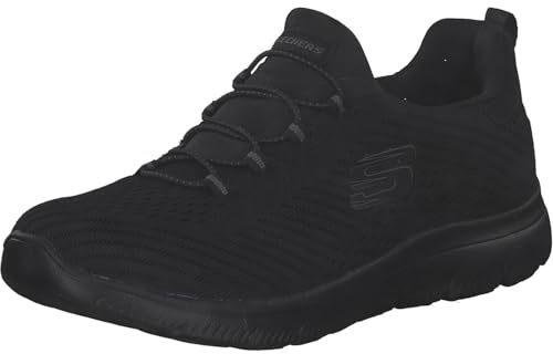 Skechers Women's Summits Fast Attraction Trainers,Black Mesh Trim,4.5 UK