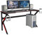 sogesfurniture Bureau pour Ordinateur de Jeu Table de Jeu PC 160 x 60cm Bureau Gaming avec Grande Surface de Jeu, Porte-gobelet, Crochet pour Casque, Tapis de Souris, BHEU-LJ-1909-160all
