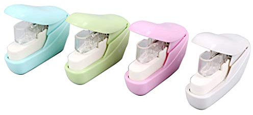 GUMEI No Nails Heftmaschine Mini Cute Book Stapler Keine Heftklammern erforderlich Heftloser Hefter Papierhefterhefter
