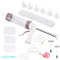 Woohome Cookie Maker Press Kit Cake Decorating Baking Kit 1 Pack Cupcake Filling Tools with Icing Nozzles Cream Scrapers Nozzle, Flower Nail Lifter for Cake Decor