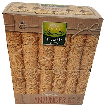 Heumüller Premium Grillanzünder Kaminanzünder Anzünder 96 Stück