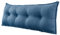 Johnear Rückenkissen für Sofa Bett Rückenlehne Großes Leinen Bücherkissen Lesekissen Lendenkissen für Couch Kopfteil Kopfkissen Wandkissen Beinkissen(blau, 140 x 8 x 50 cm)