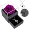 Childom Birthday Gift for Women,Purple Preserved Flowers Rose Gifts for Mum,Christmas Rose Gifts For Women Her Friend,Romantic Valentines Present for Teacher Wedding Anniversary Engagement Graduation