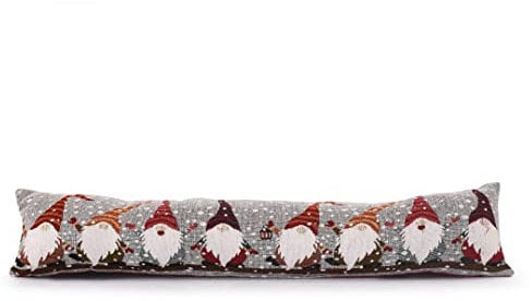 Ashley Mills Christmas Snowman Presents Red Home Draught Excluder Chenille Draught Stopper (Xmas Gonks)