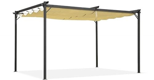 Grindi - Pavillon Garten - Terrassendach - Sonnensegel - Irda II 2,9x3,9m - wasserdichtes & stabiles Sonnenschutz für Terrasse und Freistehender - Gartenpavillon - Terrassendach - Markise
