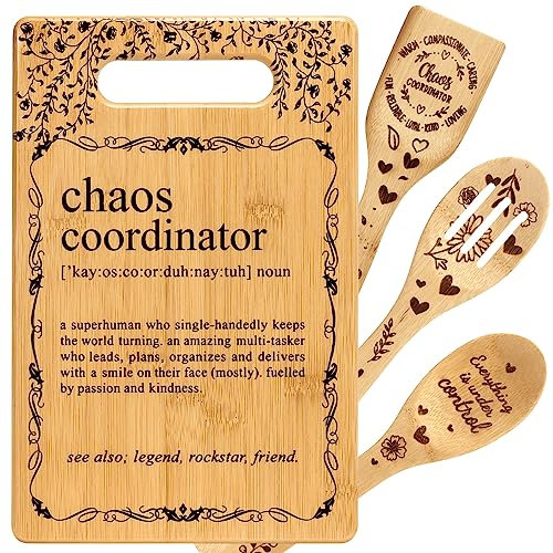 TuSuQing Dankeschön-Geschenke für Chaos, Koordinatorin, Wertschätzungsgeschenke für Mutter, Freundin, Kollegen, Chef, Assistent, Vorgesetzte, Lehrer, Manager, Coach, Chaos-Koordinator, Schneidebretter