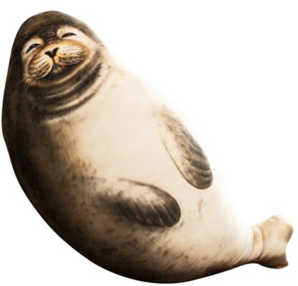 Siegel Plüschtier,70cm Siegel Kuscheltie Tier Kissen Niedliche Tier Puppe Flauschiges Stofftier,Niedliche Cartoon Robbe Kissen Gefüllt Plüsch Plüschtier Umarmungskissen Plüschkissen Spielzeug Geschenk