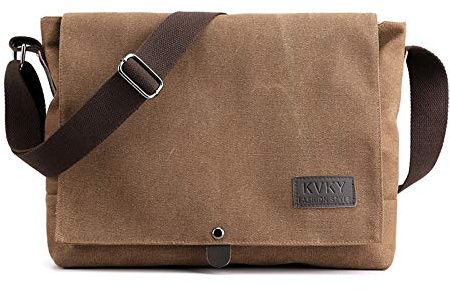 kiss me Cross Body Bag for Men, Canvas Messenger Shoulder Bags for Work School Hiking Travel